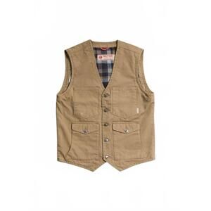 NEW IRON & RESIN men's bronco vest in beige